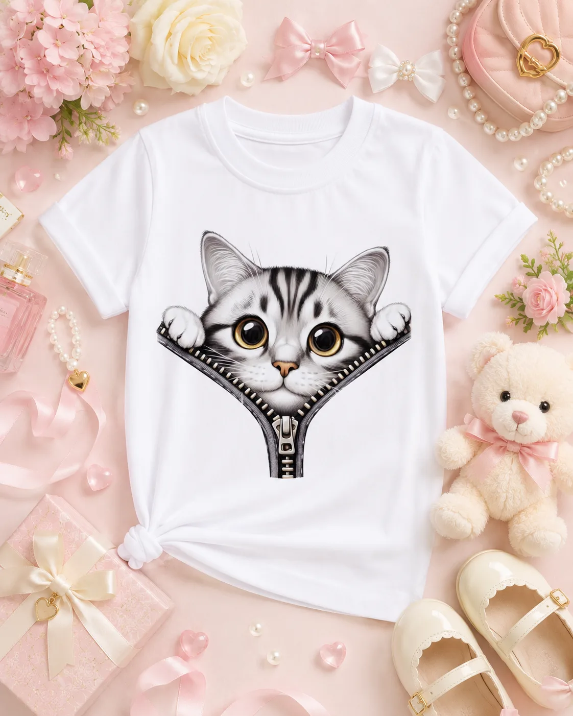 Blusa Infantil Gatito Sorpresa